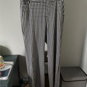 Cabi Black and White Houndstooth Pants